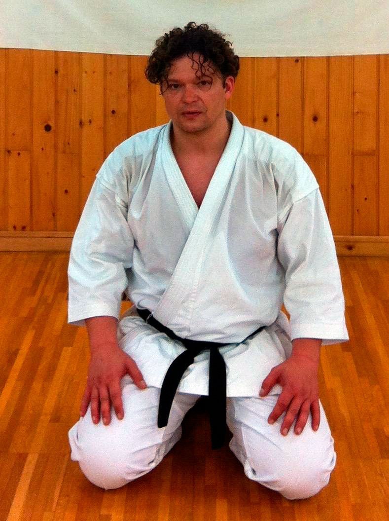 Maestro Peeters en el dojo, Alta Escuela Karate-Do Gali Peeters Eixample Barcelona